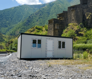 საცხოვრებელი კონტეინერი გარე ხედით, შატილი