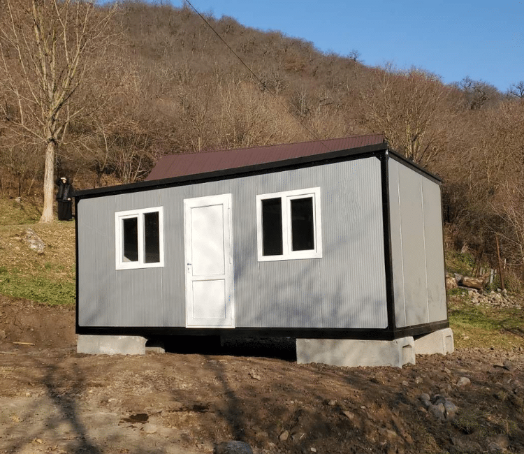 საცხოვრებელი კონტეინერი - გარე ფასადი